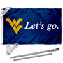 West Virginia Mountaineers Flag Pole and Bracket Kit