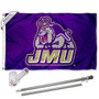 James Madison Dukes Logo Flag Pole and Bracket Kit