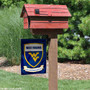 West Virginia University Lets Go Mountaineers Shield Garden Flag