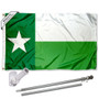 North Texas Mean Green TX State Flag Pole and Bracket Kit