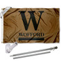 Wofford College Wordmark Flag Pole and Bracket Kit