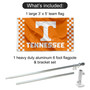 Tennessee Volunteers Checkerboard Flag Pole and Bracket Kit
