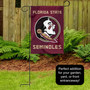 FSU Seminoles Logo Garden Flag and Pole Stand