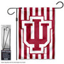 Indiana Hoosiers Logo Garden Flag and Pole Stand