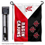 Louisiana Lafayette Ragin Cajuns Acadian Garden Flag and Pole Stand