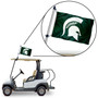 Michigan State University Golf Cart Flag Pole and Holder Mount