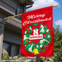 Nebraska Huskers Happy Holidays Banner Flag