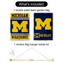 Michigan Wolverines Banner with Suction Cup