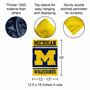 Michigan Wolverines Banner with Suction Cup