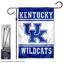 Kentucky UK Wildcats Logo Garden Flag and Pole Stand
