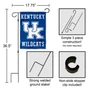 Kentucky UK Wildcats Logo Garden Flag and Pole Stand