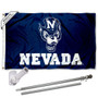 Nevada Wolfpack Wolf Flag Pole and Bracket Kit