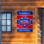 Kansas KU Jayhawks 2022 Mens Basketball National Champions Double Sided House Flag