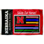 Nebraska Cornhuskers Salute Our Heroes Flag