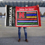 Nebraska Cornhuskers Salute Our Heroes Flag