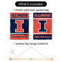 Illinois Fighting Illini Window and Wall Banner