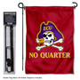 East Carolina Pirates No Quarter Garden Flag and Pole Stand