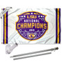 LSU Tigers 2019 Football National Champions Flag Pole and Bracket Kit