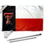 Texas Tech Red Raiders State Flag Pole and Bracket Kit