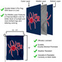 Richmond Spiders UR Logo Garden Flag and Pole Stand