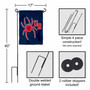 Richmond Spiders UR Logo Garden Flag and Pole Stand