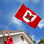 Miami Redhawks Banner Flag with Tack Wall Pads