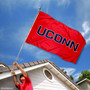 UCONN Athletic Red Logo Flag