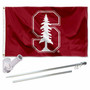 Stanford Cardinal Flag Pole and Bracket Kit