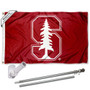 Stanford Cardinal Flag Pole and Bracket Kit