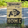 Colorado Buffaloes Welcome To Our Home Garden Flag