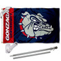 Gonzaga Bulldogs Flag Pole and Bracket Kit