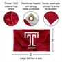 Temple Owls Block T Flag Pole and Bracket Kit