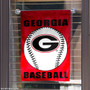 Georgia Bulldogs Baseball Team Garden Flag