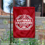 Alabama Crimson Tide National Champs Official Logo Double Sided Garden Flag