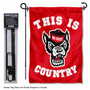 North Carolina State Wolfpack Country Garden Flag and Pole Stand
