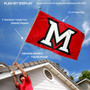 Miami Redhawks M Logo Flag Pole and Bracket Kit