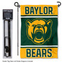 Baylor BU Bears Garden Flag and Pole Stand Holder