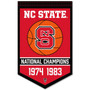 North Carolina State Wolfpack Basketball National Champions Banner