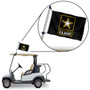 US Army Star Golf Cart Flag Pole and Holder Mount