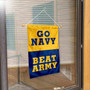 Go Navy Beat Army Window and Wall Banner