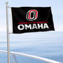 Nebraska Omaha Mavericks Boat and Mini Flag