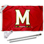 Maryland Terps M Logo Flag Pole and Bracket Kit