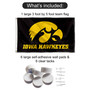 Iowa Hawkeyes Banner Flag with Wall Tack Pads