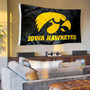 Iowa Hawkeyes Banner Flag with Wall Tack Pads