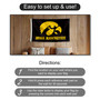 Iowa Hawkeyes Banner Flag with Wall Tack Pads