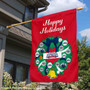 USI Screaming Eagles Happy Holidays Banner Flag