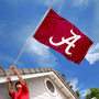 Alabama Crimson Tide Script Flag with Tack Wall Pads
