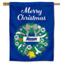 Daemen Wildcats Happy Holidays Banner Flag