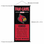 Louisville Cardinals Fan Cave Man Cave Banner Scroll