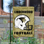 Lindenwood Lions Helmet Yard Garden Flag